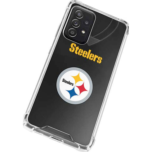 NFL Pittsburgh Steelers Team Jersey Galaxy A52 5G Clear Case